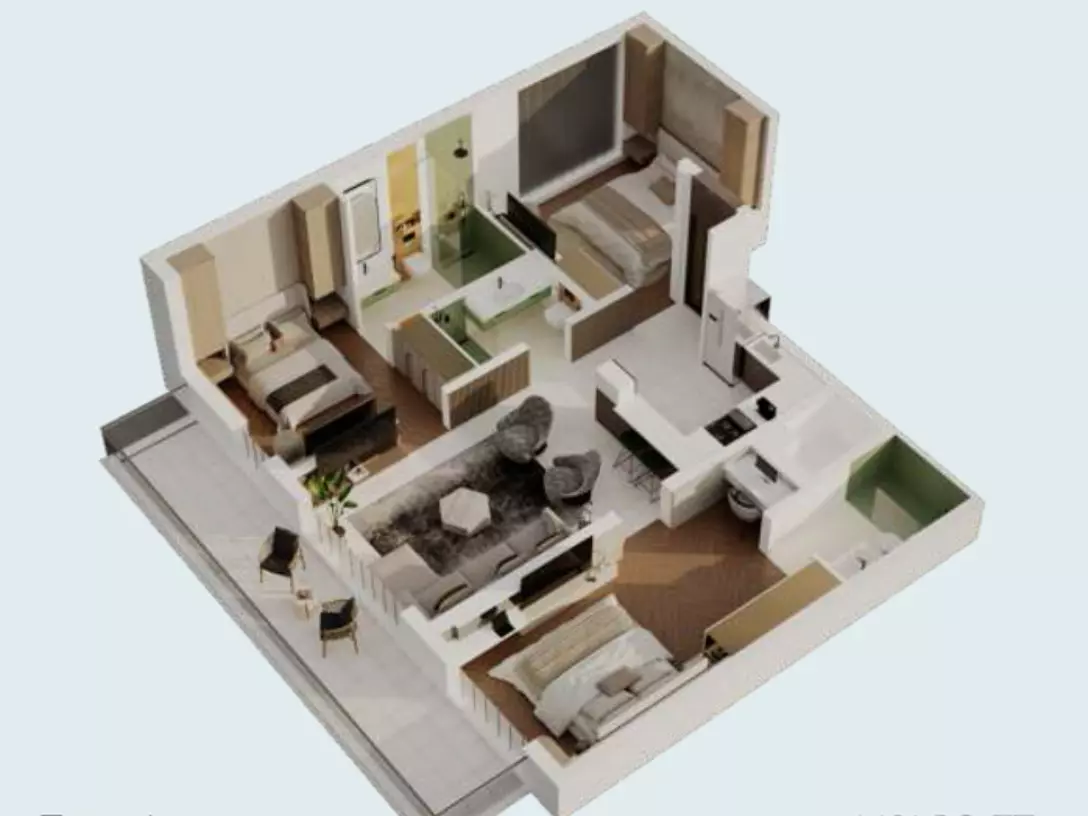 typeSize floor plan for Emerald Vision Tower
