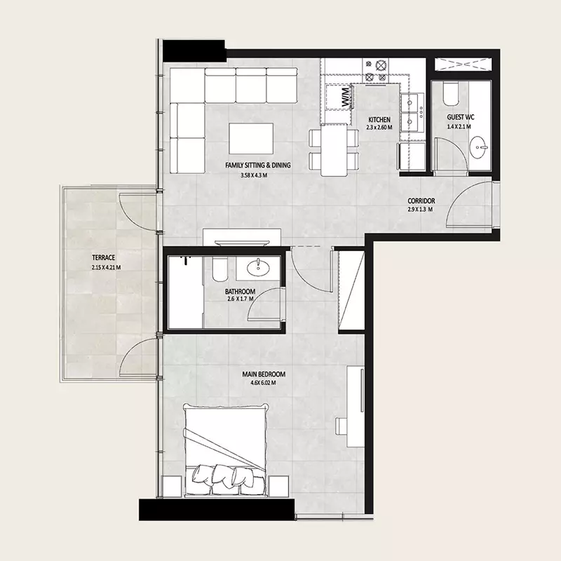 typeSize floor plan for Future Residence