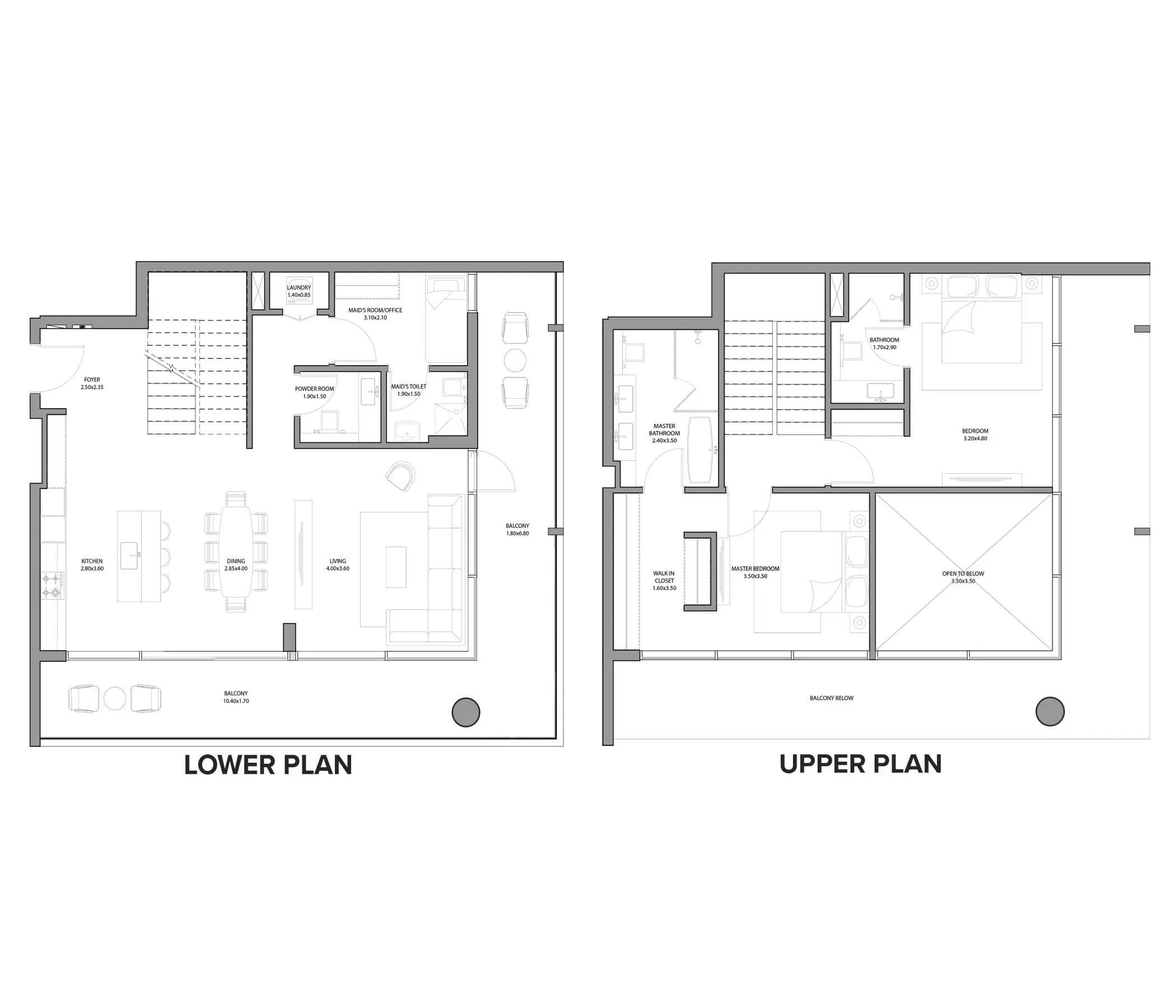 typeSize floor plan for Haven Bay By Metac