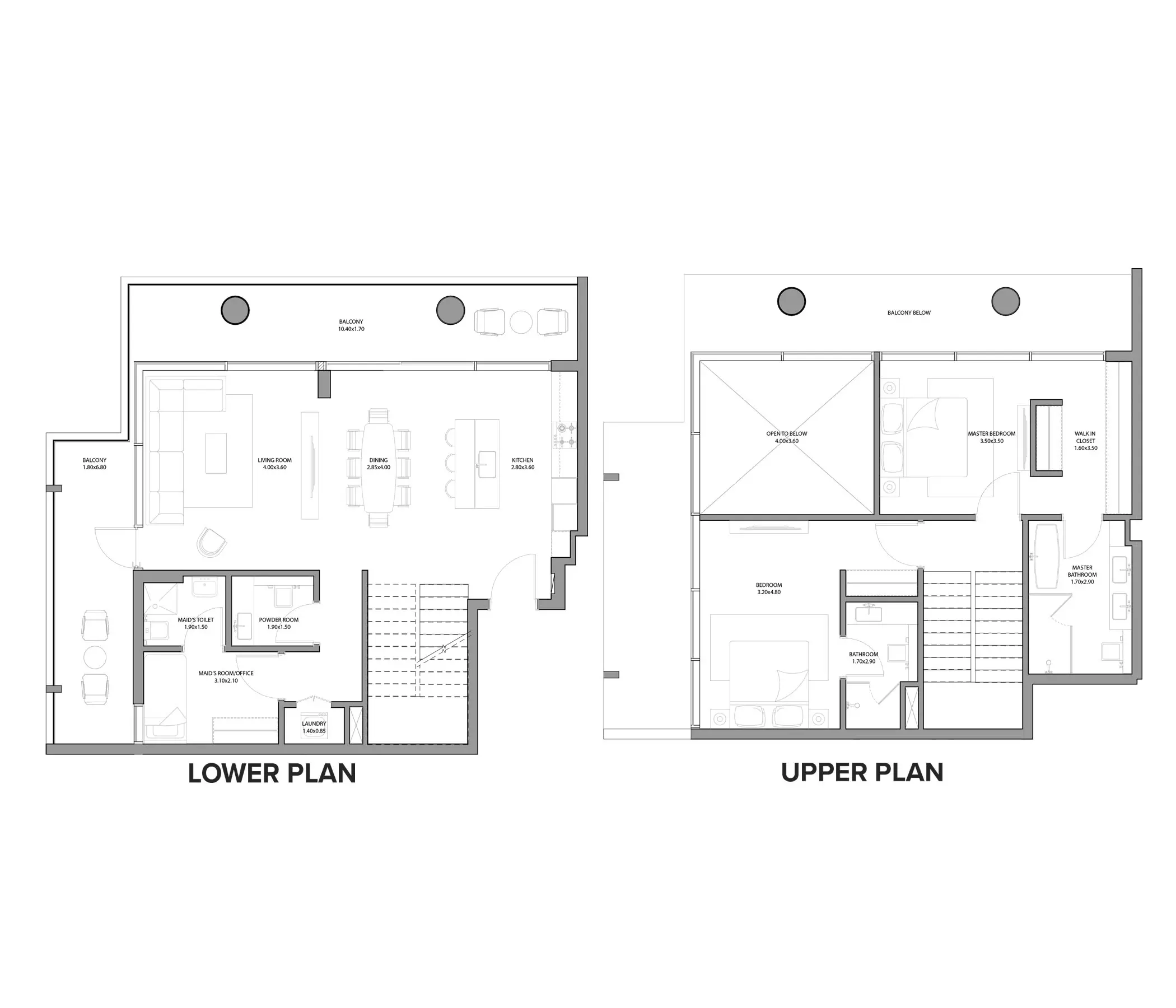 typeSize floor plan for Haven Bay By Metac
