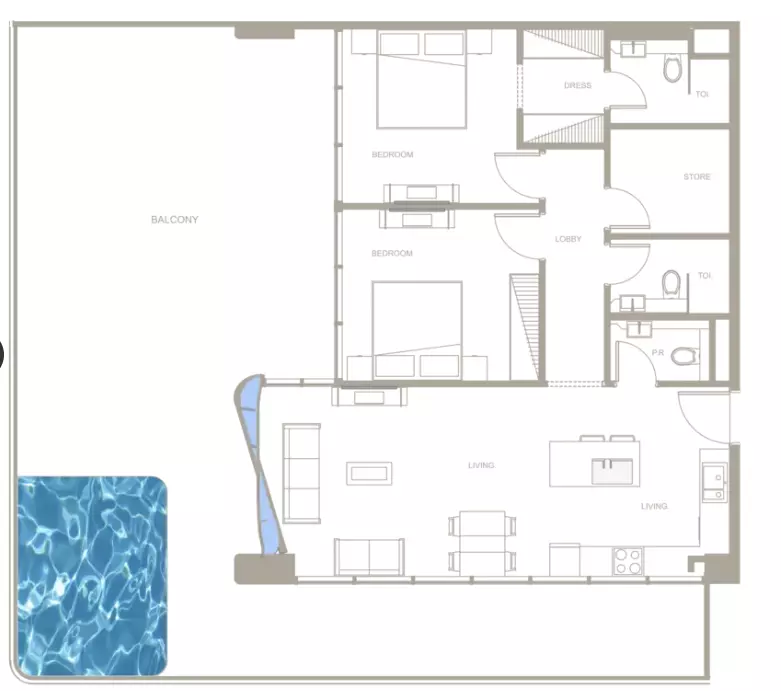 typeSize floor plan for Iluka