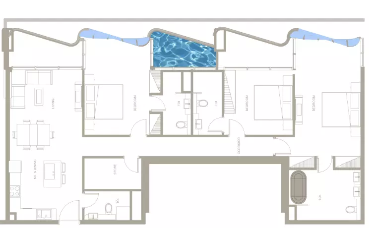 typeSize floor plan for Iluka