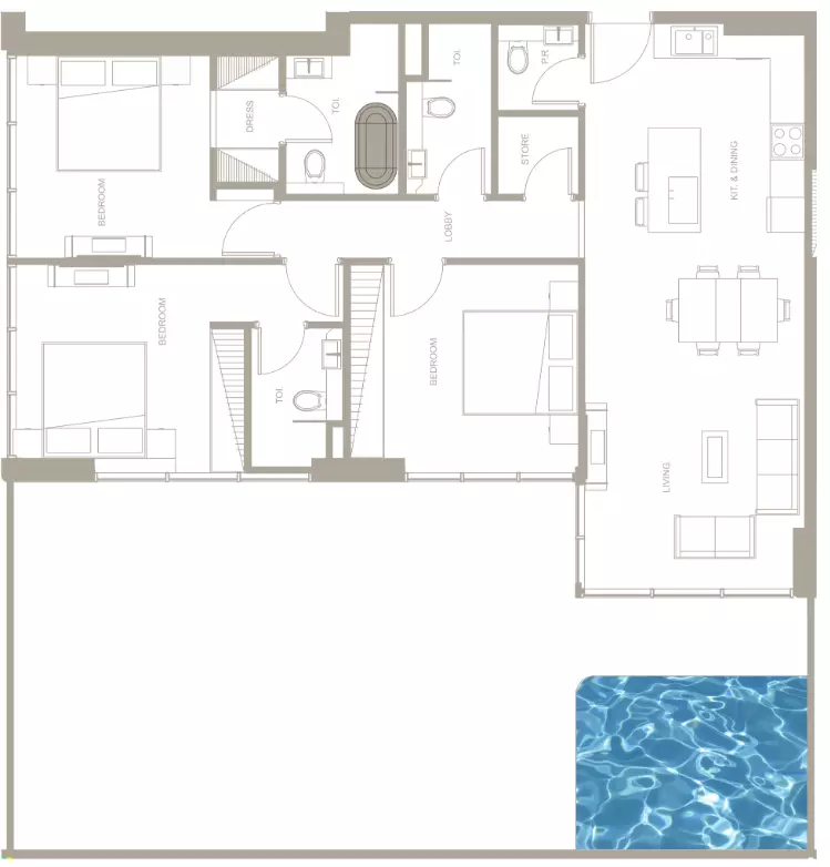typeSize floor plan for Iluka