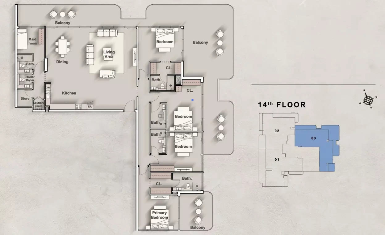 typeSize floor plan for Iraz Creek View By Iraz