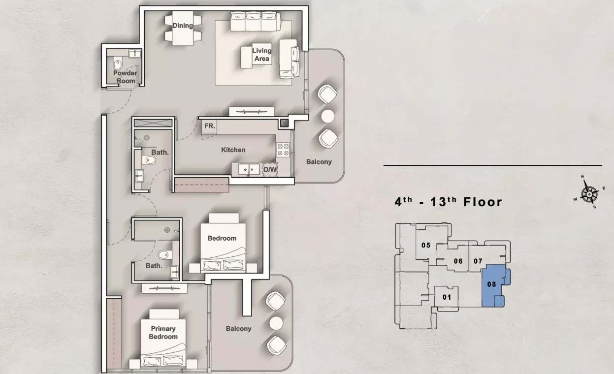 typeSize floor plan for Iraz Creek View By Iraz