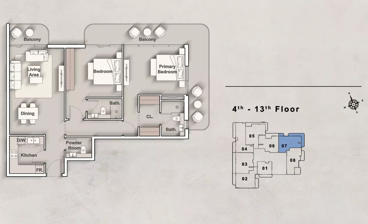 typeSize floor plan for Iraz Creek View By Iraz