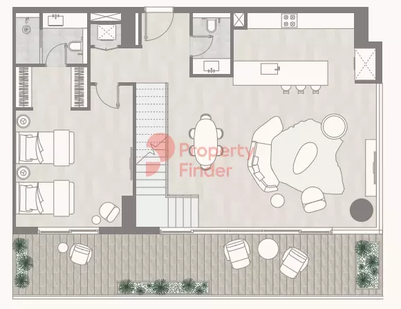 typeSize floor plan for Kempinski Residences