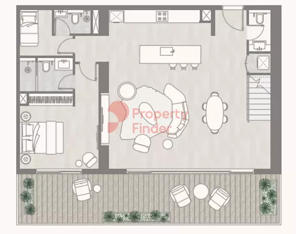 typeSize floor plan for Kempinski Residences