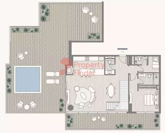 typeSize floor plan for Kempinski Residences