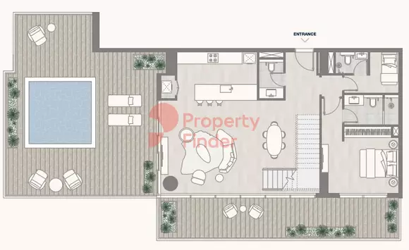 typeSize floor plan for Kempinski Residences