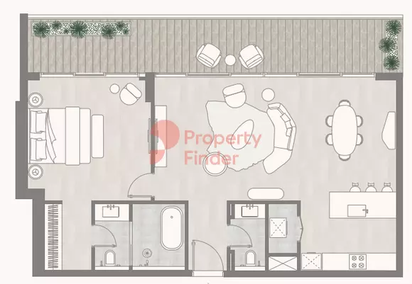 typeSize floor plan for Kempinski Residences