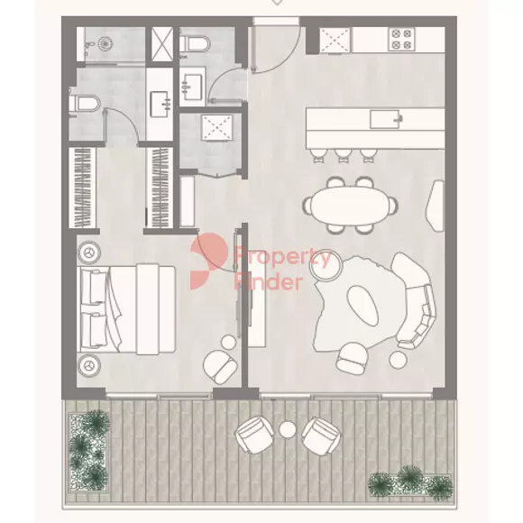 typeSize floor plan for Kempinski Residences