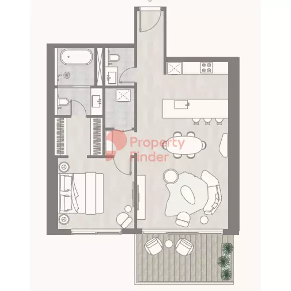 typeSize floor plan for Kempinski Residences