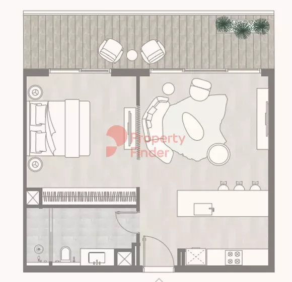 typeSize floor plan for Kempinski Residences