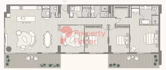 typeSize floor plan for Kempinski Residences