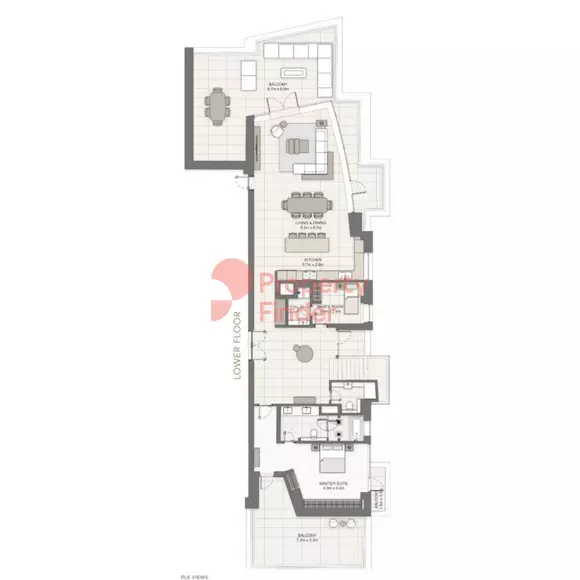 typeSize floor plan for LIV Waterside