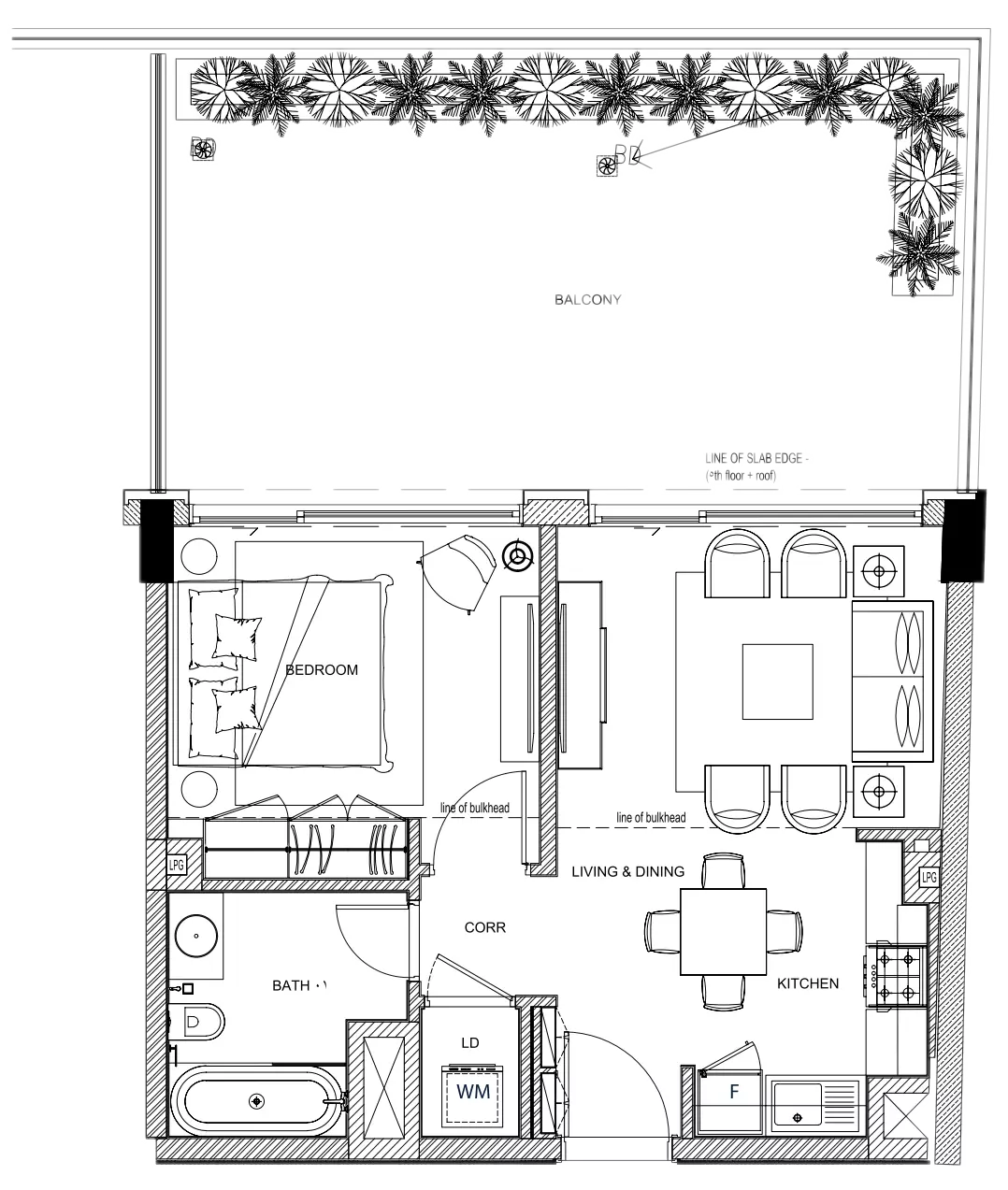 typeSize floor plan for LOCI Residences