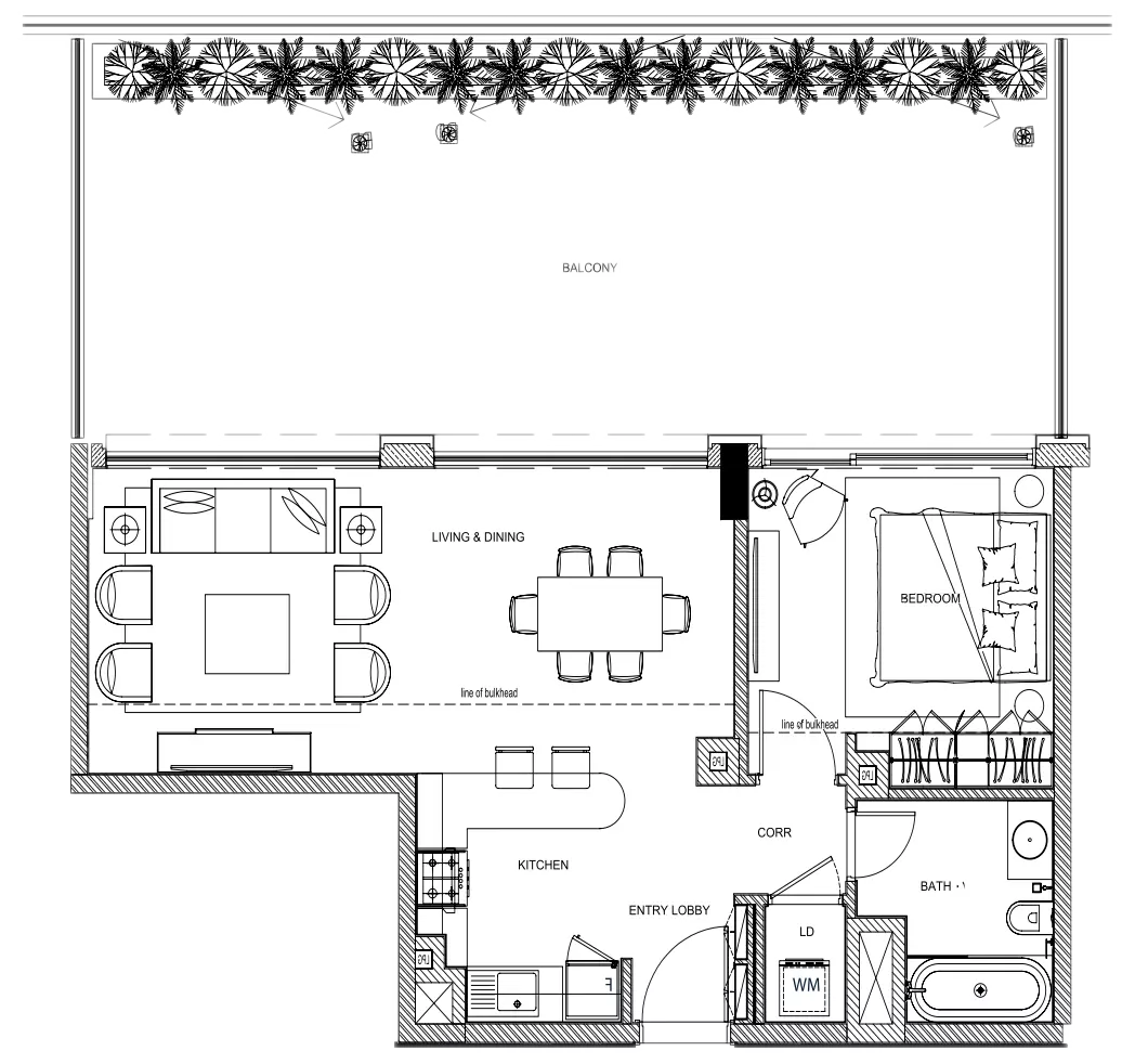 typeSize floor plan for LOCI Residences