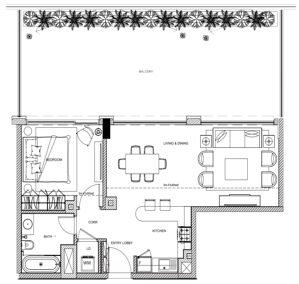 typeSize floor plan for LOCI Residences