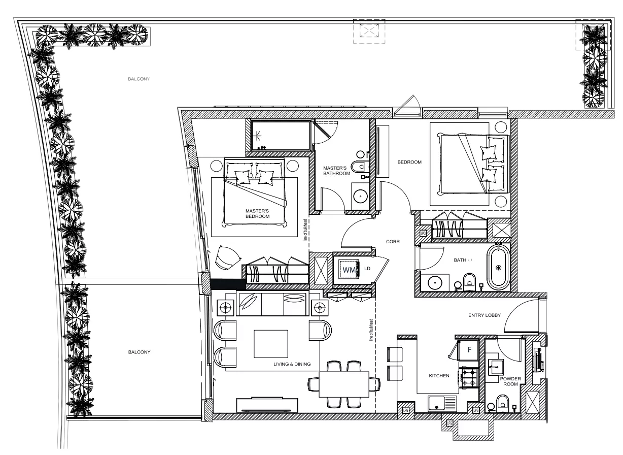 typeSize floor plan for LOCI Residences