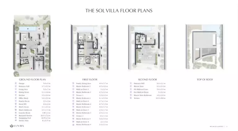 typeSize floor plan for Lunaya