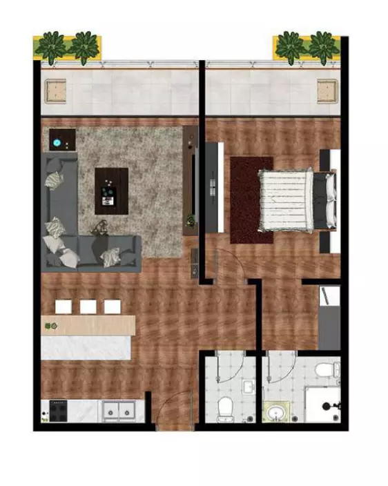 typeSize floor plan for Mariane Tower