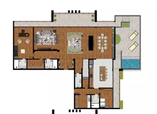 typeSize floor plan for Mariane Tower