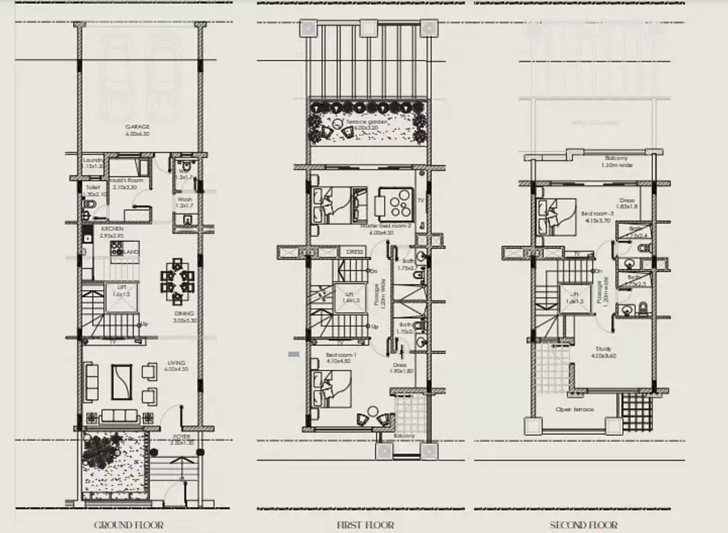typeSize floor plan for Marwa Homes Phase 3 By New World