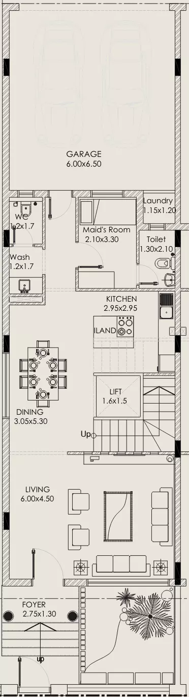 typeSize floor plan for Marwa Homes Phase 3 By New World
