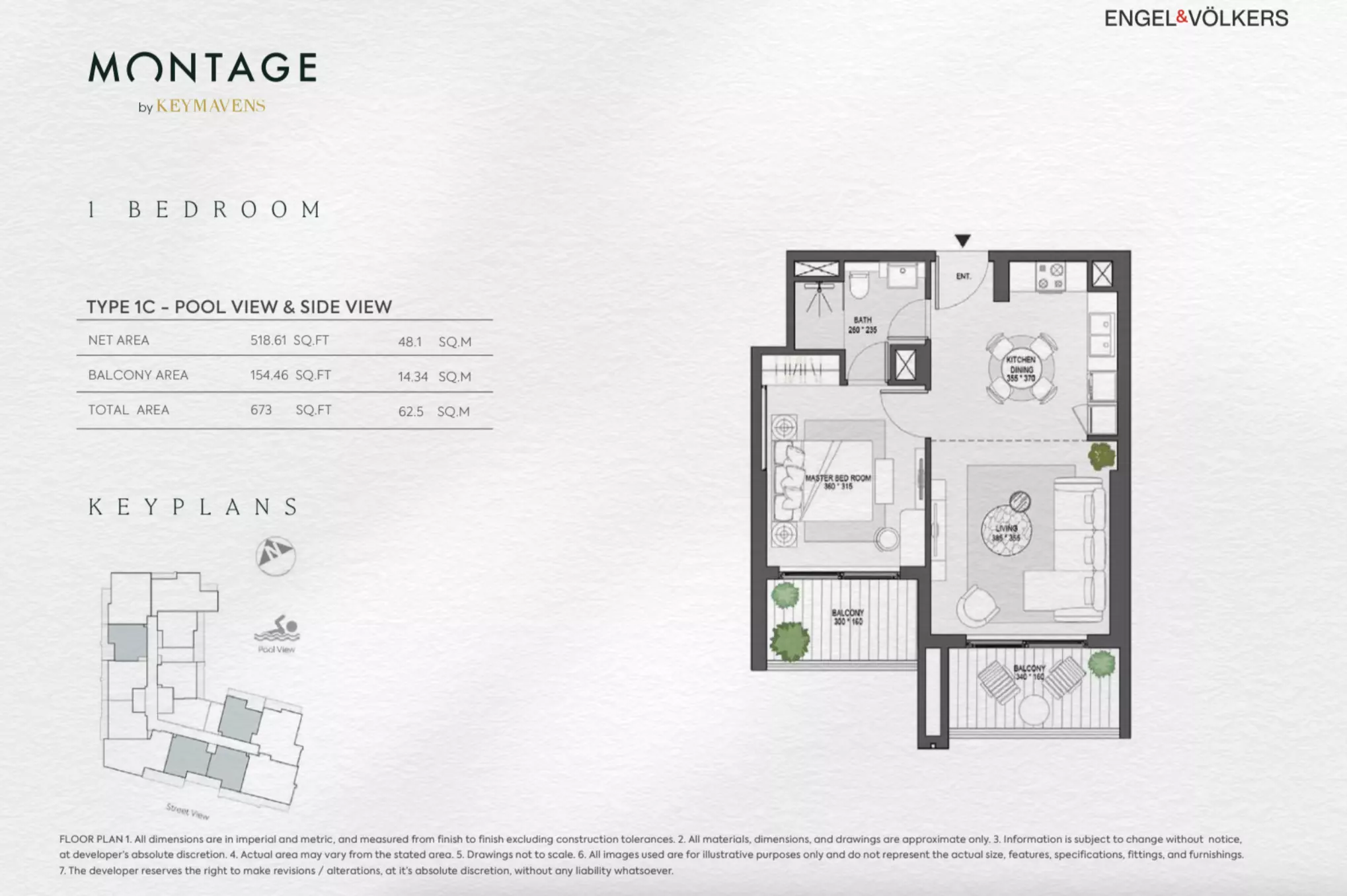 typeSize floor plan for Montage