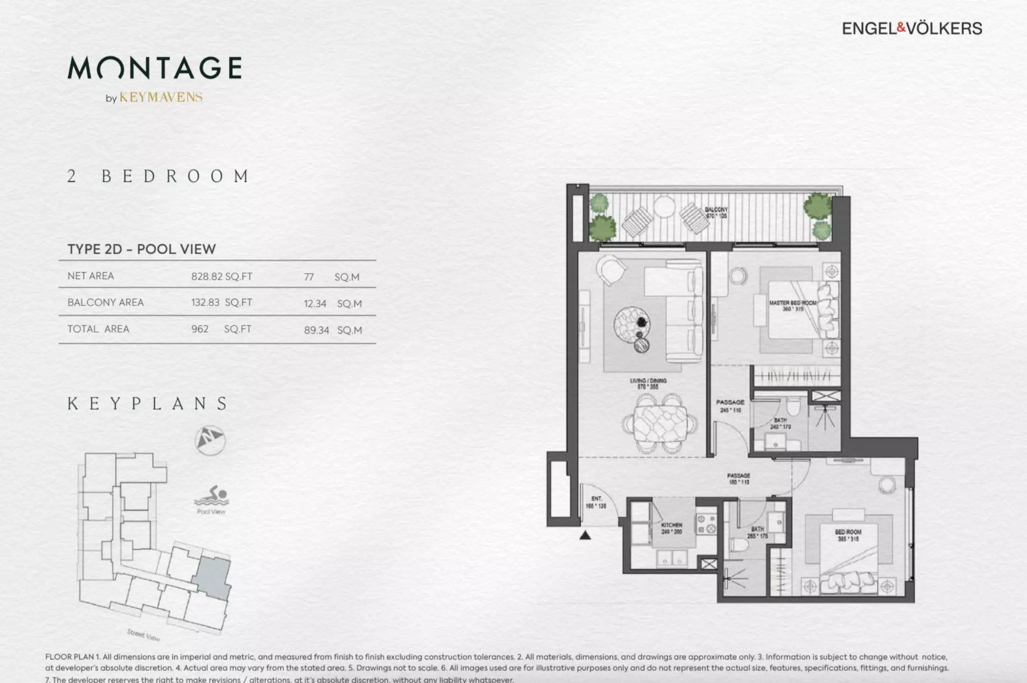 typeSize floor plan for Montage