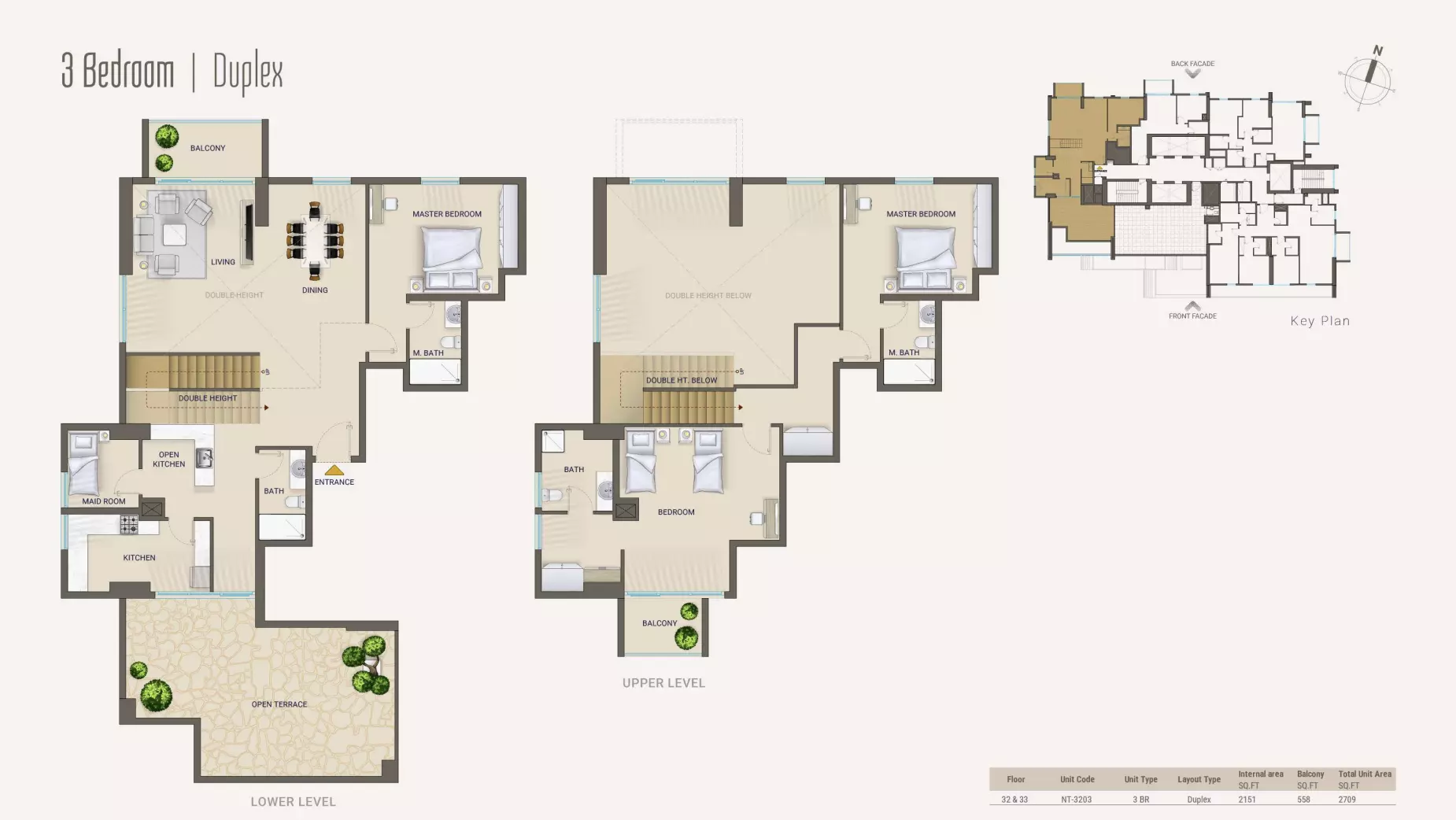 typeSize floor plan for Nexara Tower