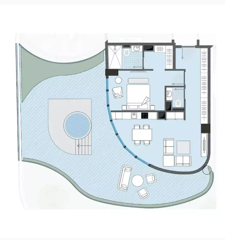 typeSize floor plan for Next Coral