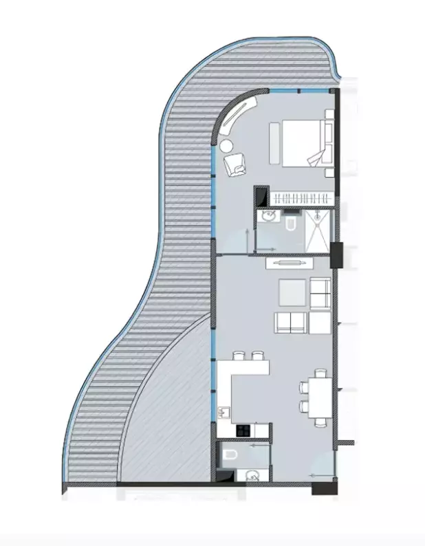 typeSize floor plan for Next Coral