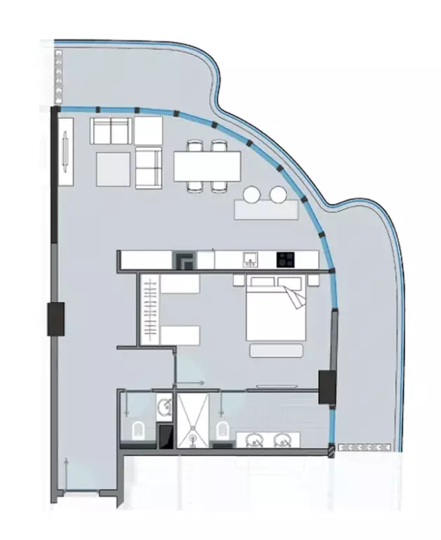 typeSize floor plan for Next Coral