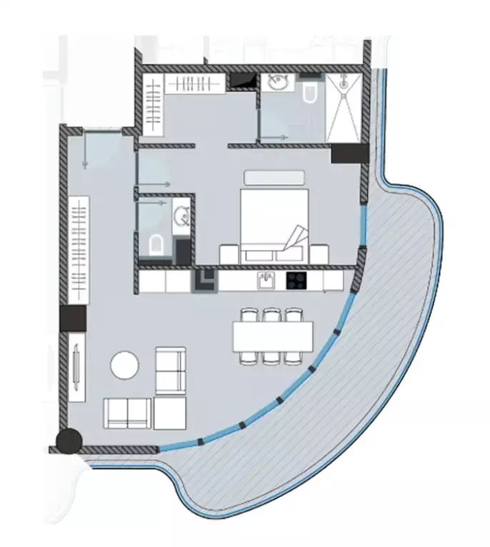 typeSize floor plan for Next Coral