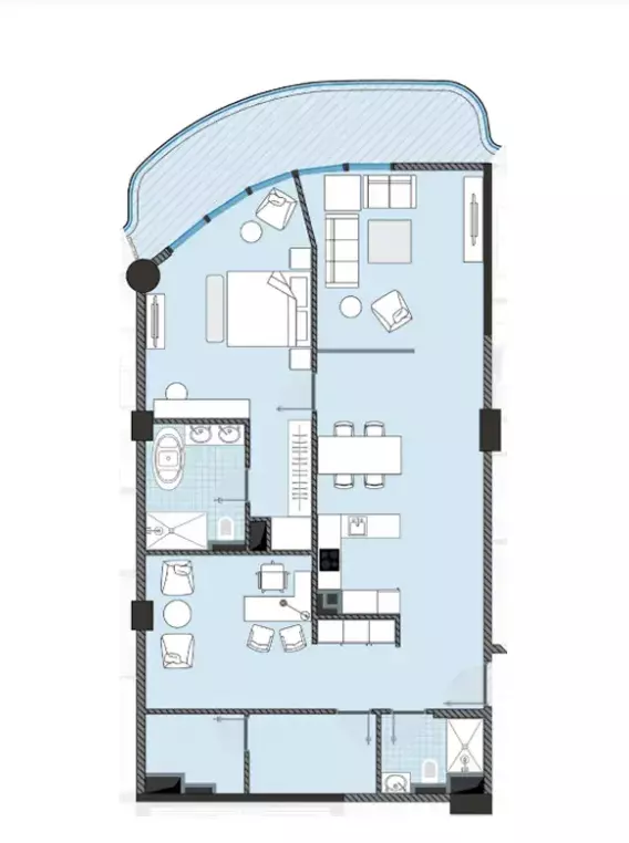 typeSize floor plan for Next Coral
