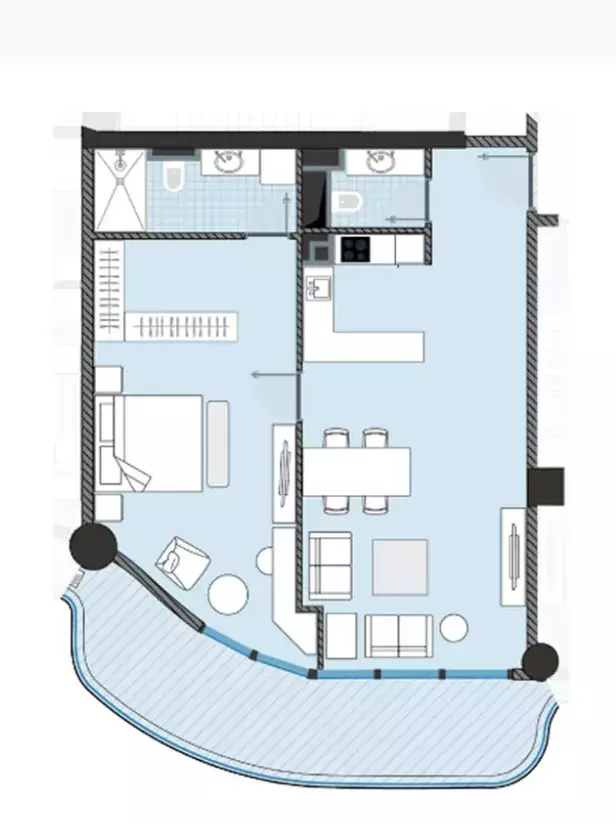 typeSize floor plan for Next Coral