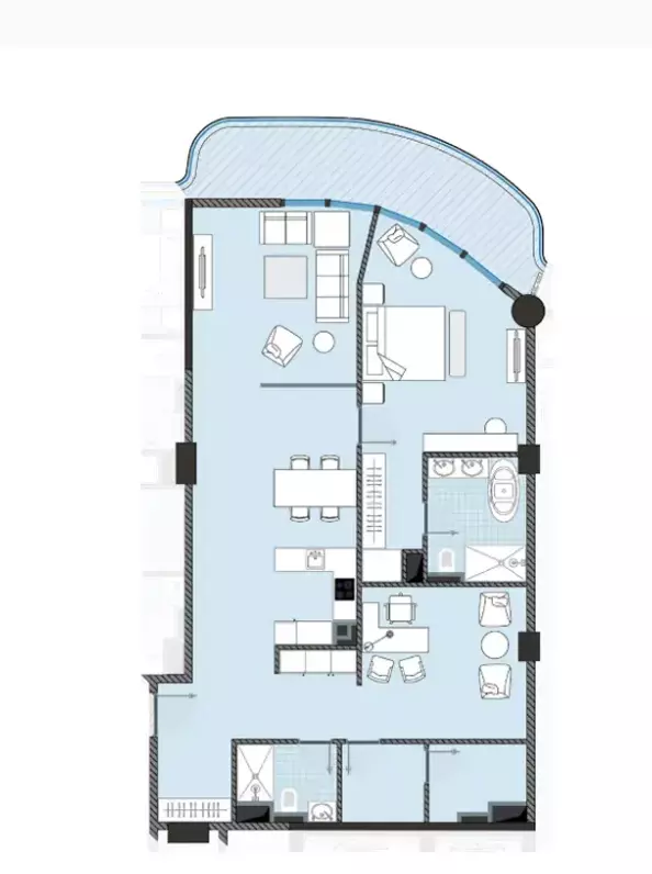typeSize floor plan for Next Coral