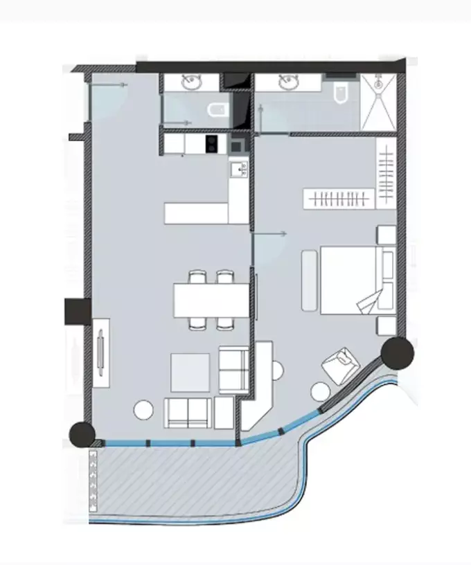 typeSize floor plan for Next Coral
