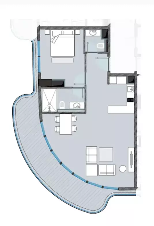 typeSize floor plan for Next Coral