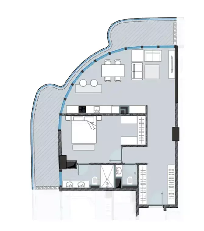 typeSize floor plan for Next Coral