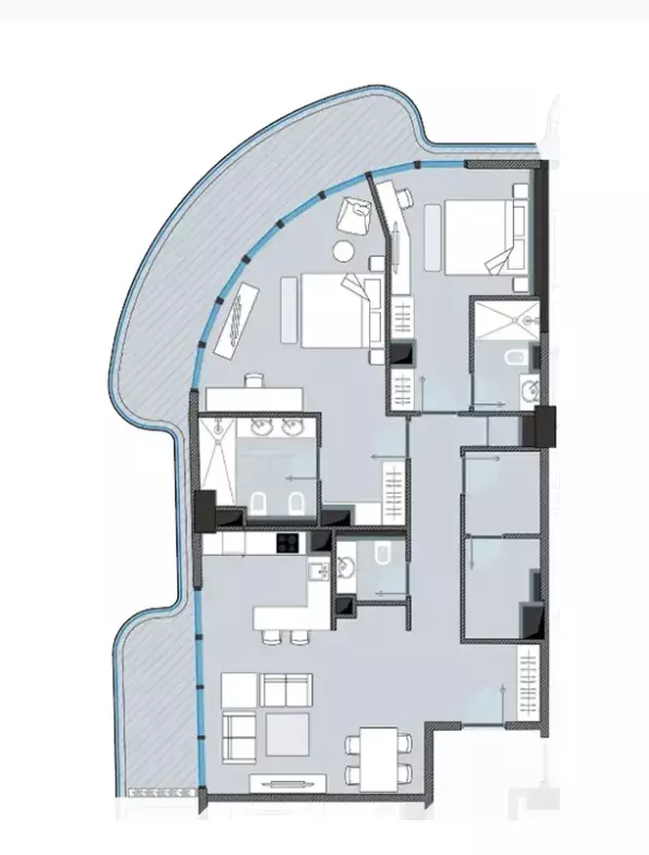 typeSize floor plan for Next Coral