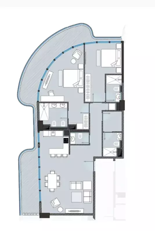 typeSize floor plan for Next Coral