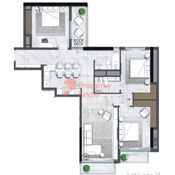 typeSize floor plan for North 43