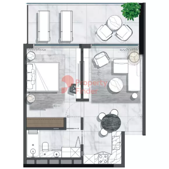 typeSize floor plan for North 43
