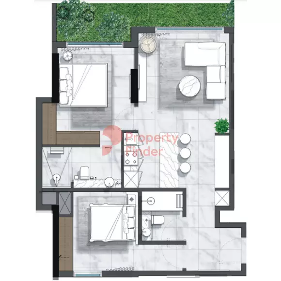 typeSize floor plan for North 43