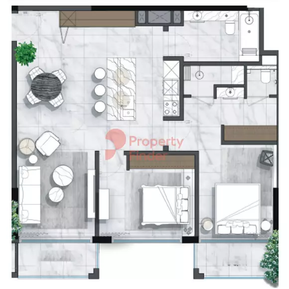 typeSize floor plan for North 43