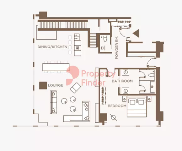 typeSize floor plan for One Zaabeel