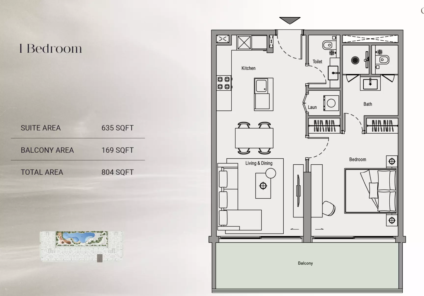 typeSize floor plan for Oxford Cove